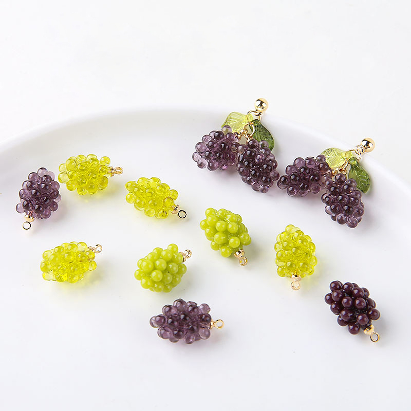 Resin Art Notes - 6 Breloques en Résine Mignonnes en