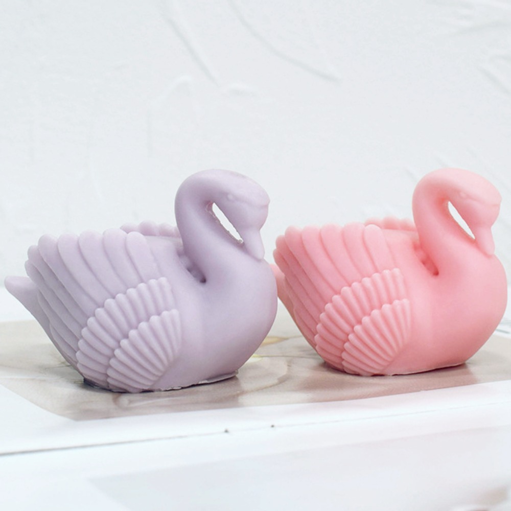 Resin Art For Wedding Gift - Moule à bougie en Silicone cygne