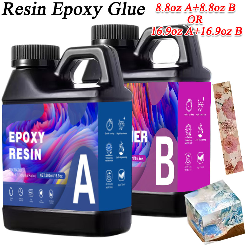 Resin Art Table - Colle époxy en résine AB, 17.6oz/33.8oz,