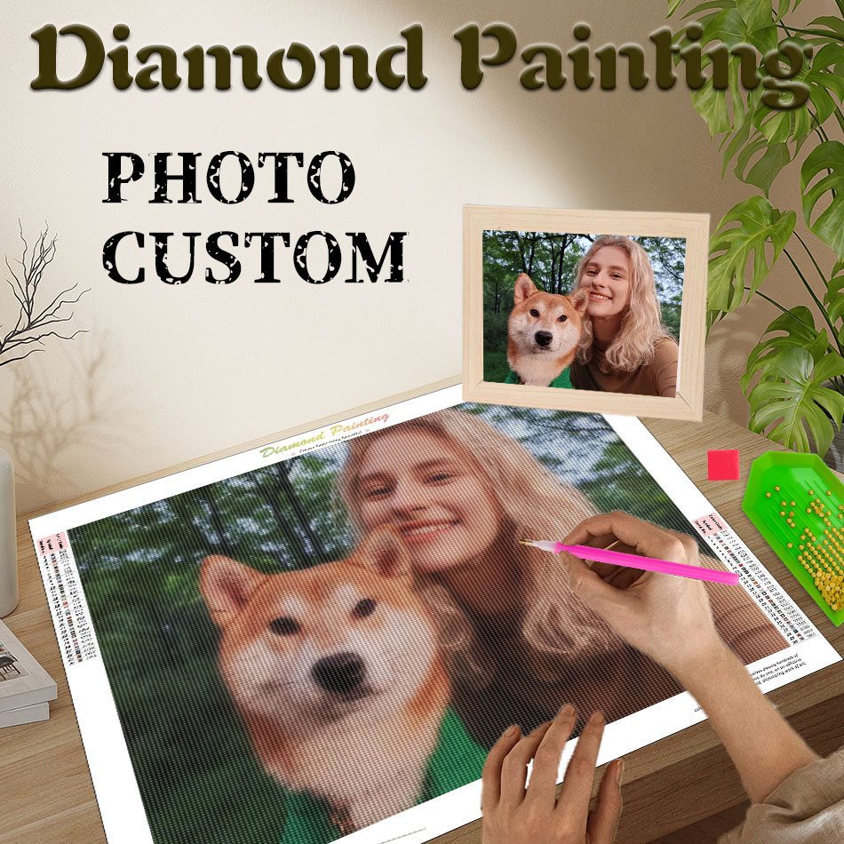 Resin Art For Wedding Gift - Peinture au diamant PhotoCustom, création d'art