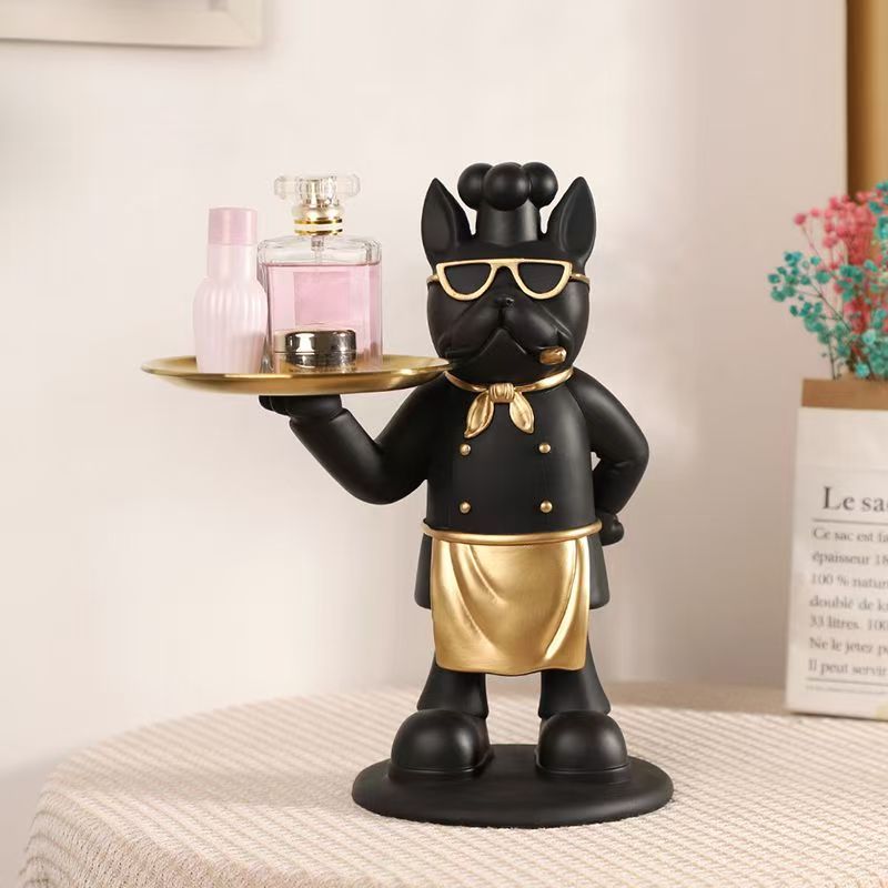 Resin Art Table - Plateau de Statue de Chef de