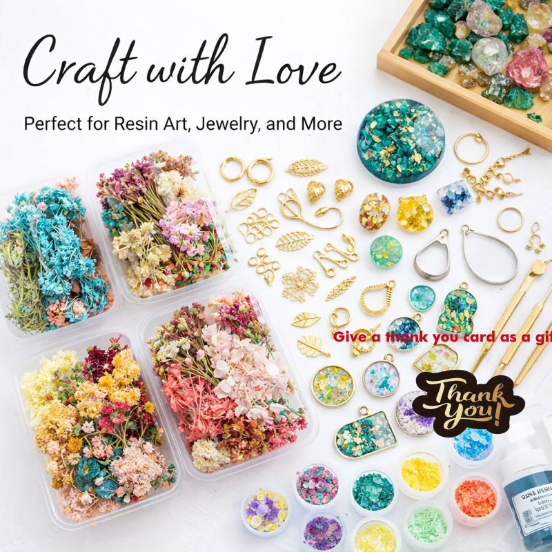 Resin Art For Wedding Gift - Lot de 10 bouquets de fleurs