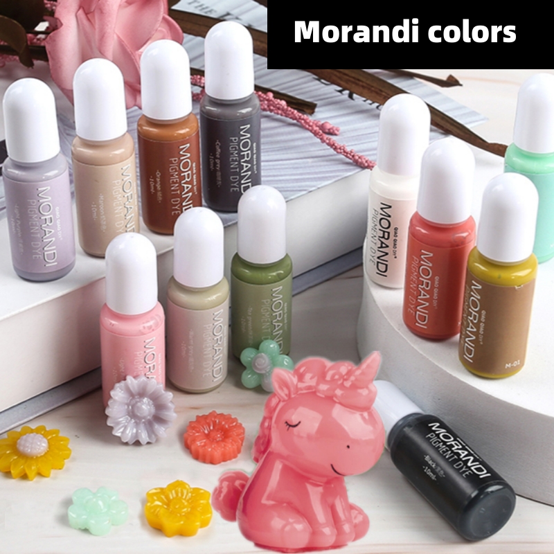 Resin Pigment Alcohol Ink - 24 couleurs Morandi couleur Opaque Pigment