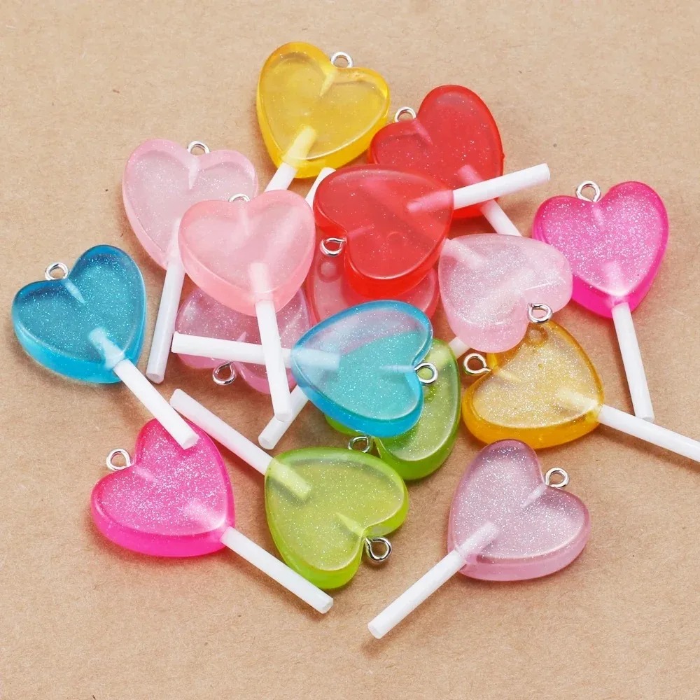 Resin Art Notes - Breloques en résine en forme de