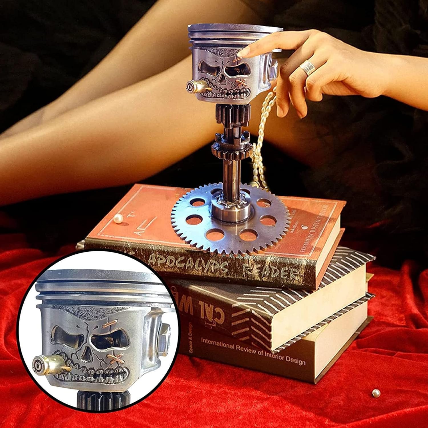 Resin Art Table - Figurine d'art métallique artisanale sculptée en