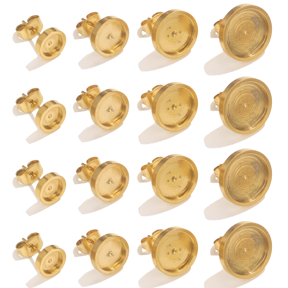 Resin Art Notes - 10 pièces en acier inoxydable or
