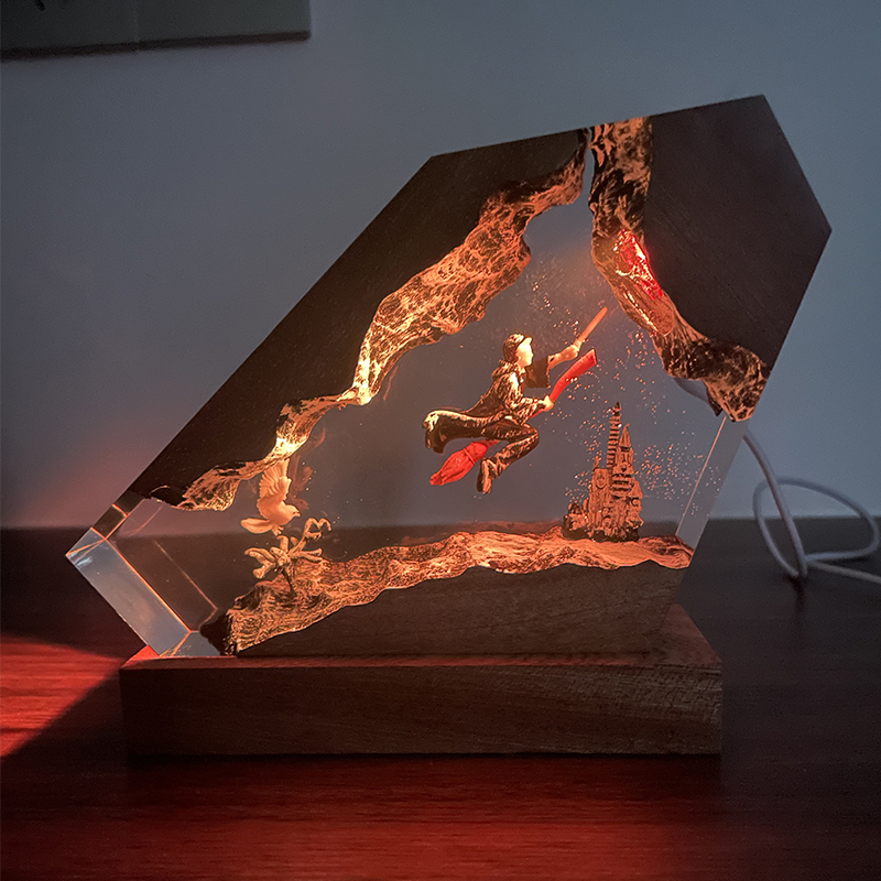Lampe en résine de bois époxy, - Resin Artist avis et prix