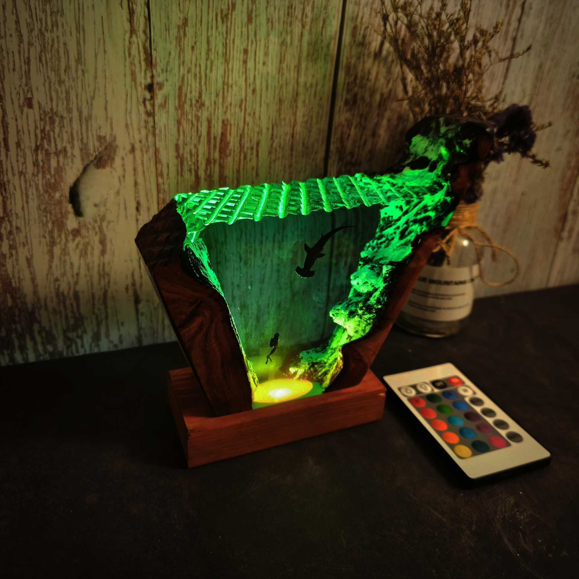 Ornement lumineux Requin Marte - Resin Art For Wedding Gift avis et prix