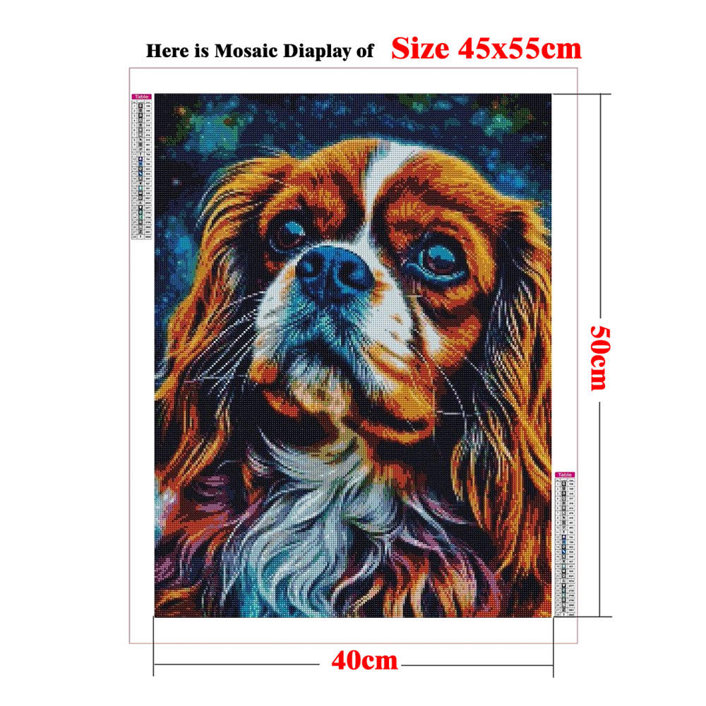 Sz26 The Studded Cavalier King - Resin Art Pouring avis et prix