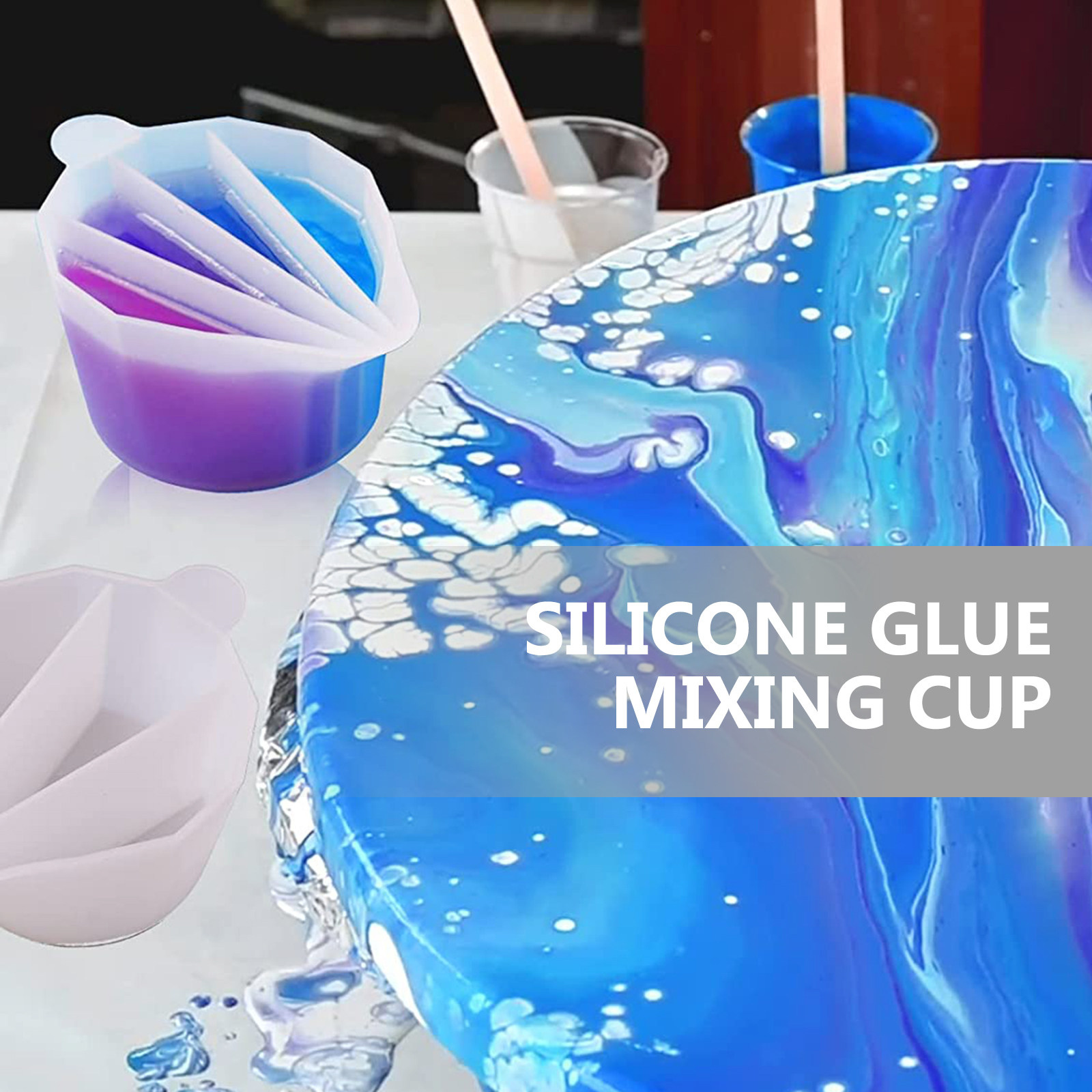 5 pièces de gobelets de mélang - Resin Art Pouring avis et prix