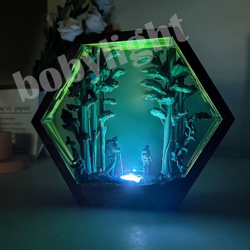 Lampe de table en résine en fo - Resin Artist avis et prix
