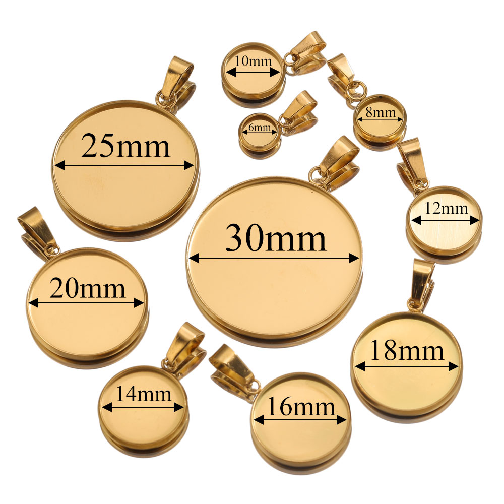 Pendentifs dorés en acier inox - Resin Art Notes avis et prix