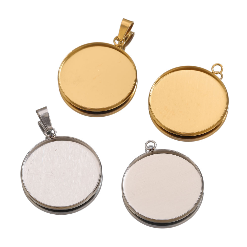 Pendentifs dorés en acier inox - Resin Art Notes avis et prix