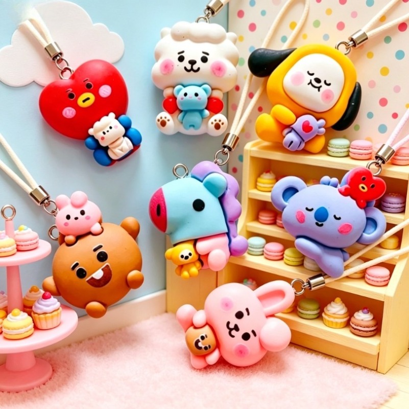 Breloques en résine BT21, 7 pi - Resin Art Notes avis et prix