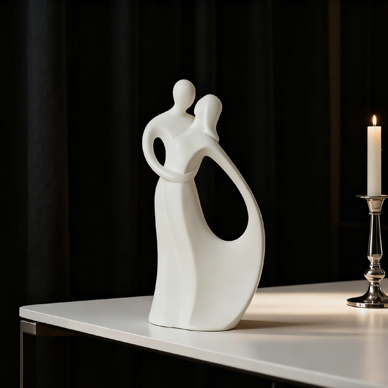 Sculpture de couple en céramiq - Resin Art For Wedding Gift avis et prix