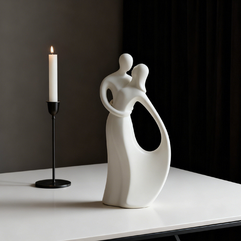 Sculpture de couple en céramiq - Resin Art For Wedding Gift avis et prix