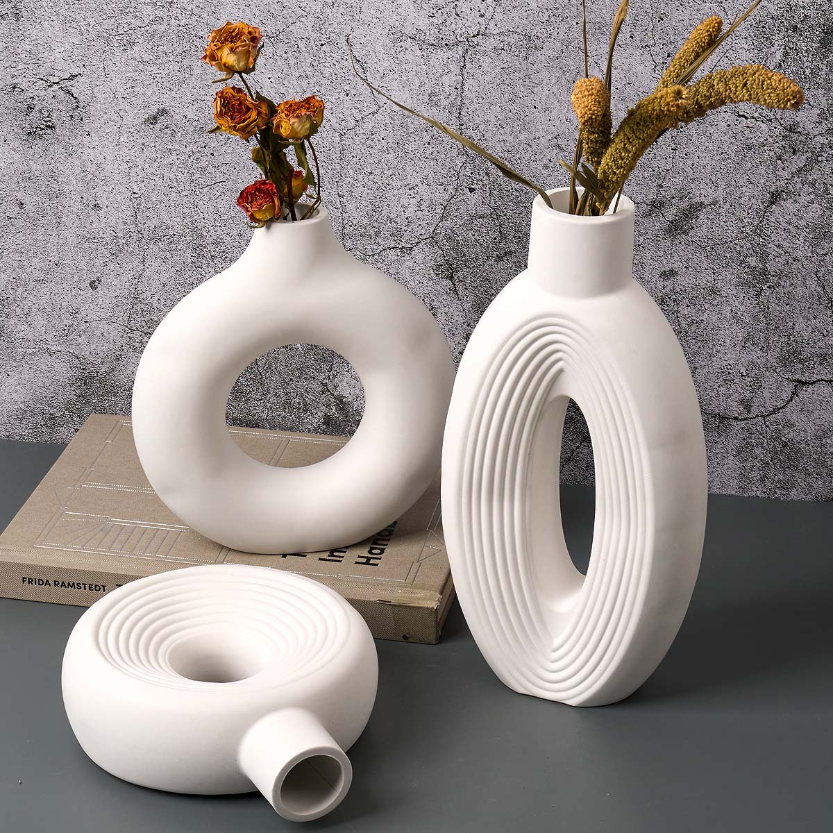 Vase à rayures nordiques en Si - Resin Art Table avis et prix