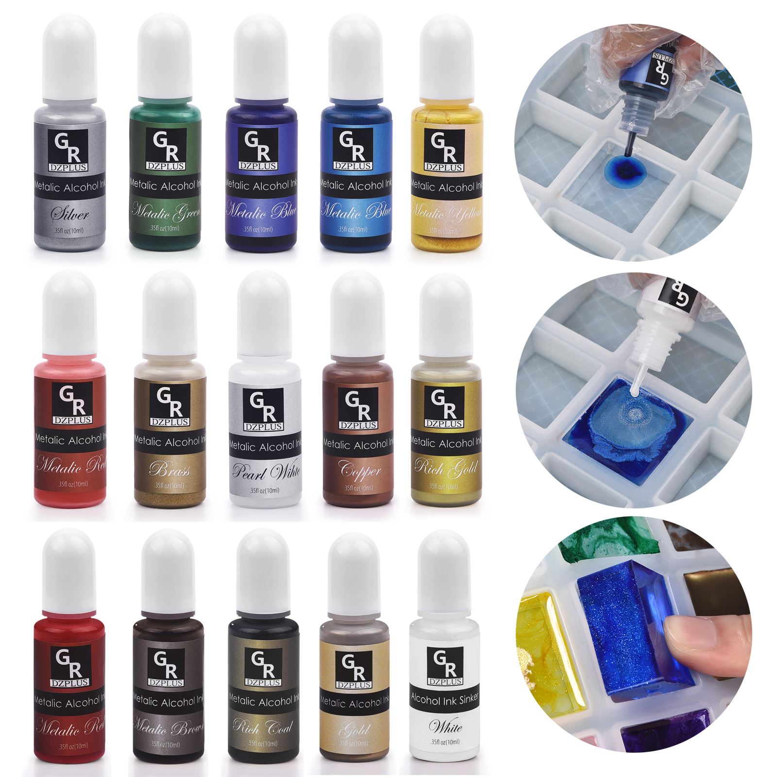 Kit de pigments en résine, 1 e - Resin Pigment Alcohol Ink avis et prix