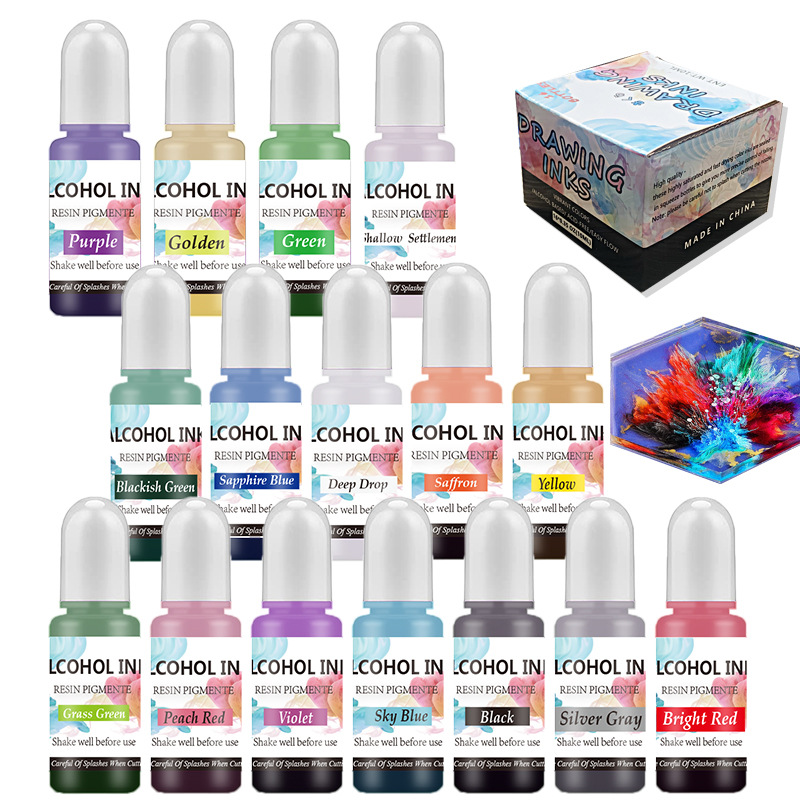 Un ensemble d'encre, résine d' - Resin Pigment Alcohol Ink avis et prix