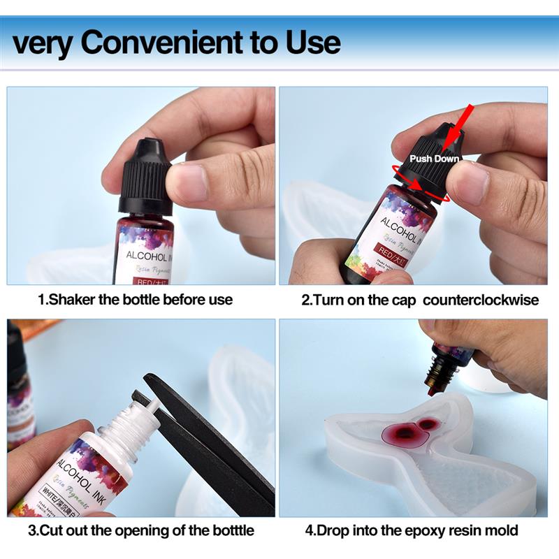 1 Kit de pigments en résine ép - Resin Pigment Alcohol Ink avis et prix